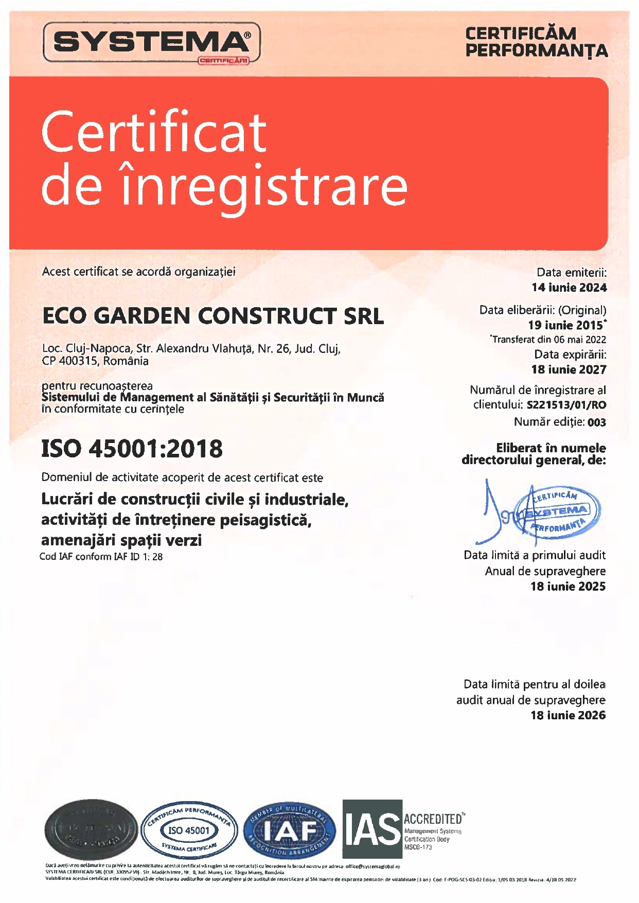 Sistem de management al sănătății și securității în muncă